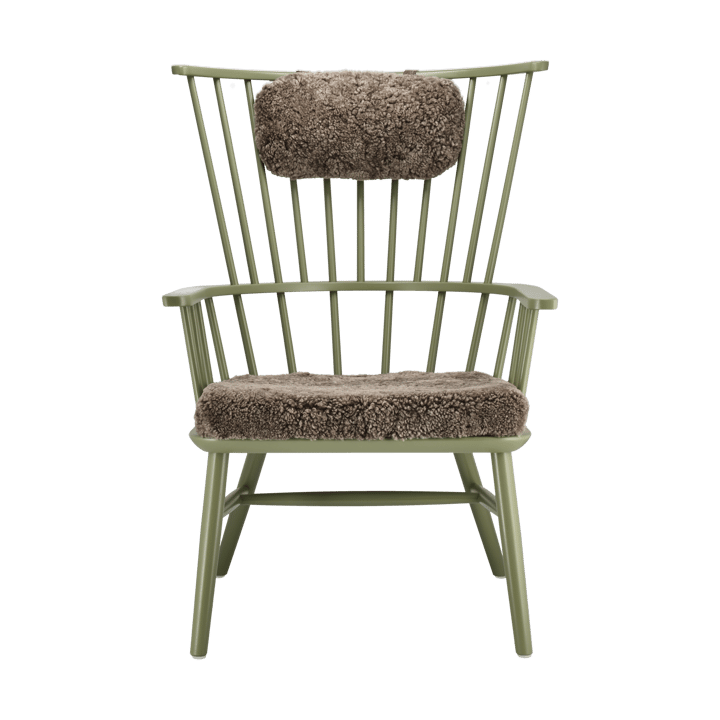 Cojín para sillón Henriette & almohada cervical Verde oliva-Sahara - undefined - Stolab