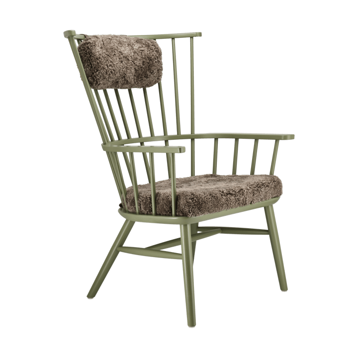 Cojín para sillón Henriette & almohada cervical Verde oliva-Sahara Stolab