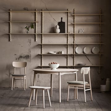 Estantería de pared Ikon - Abedul claro lacado mate, fondo 21cm - Stolab