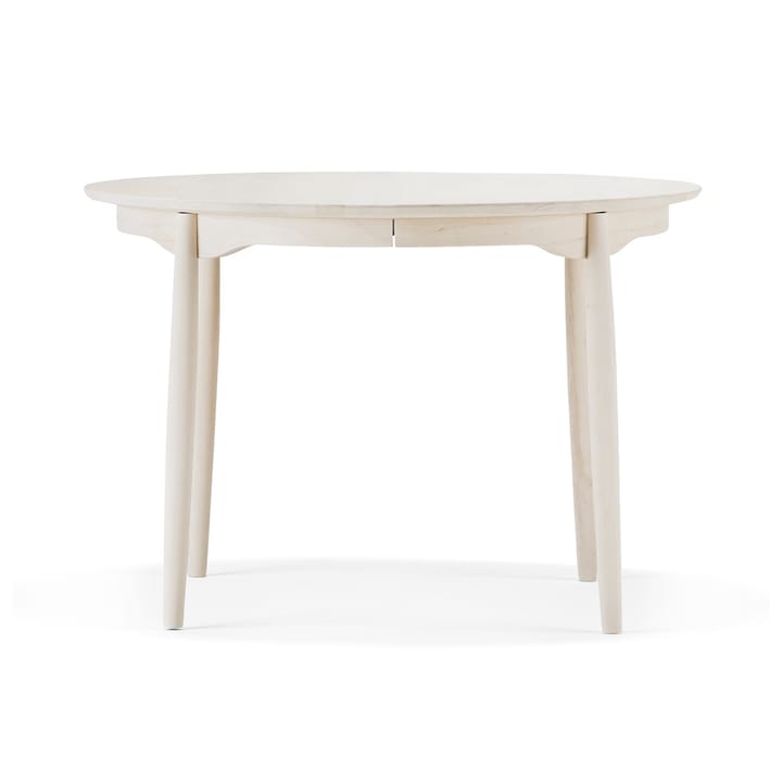 Mesa Carl Ø115, extensible - Abedul aceitado blanco - Stolab