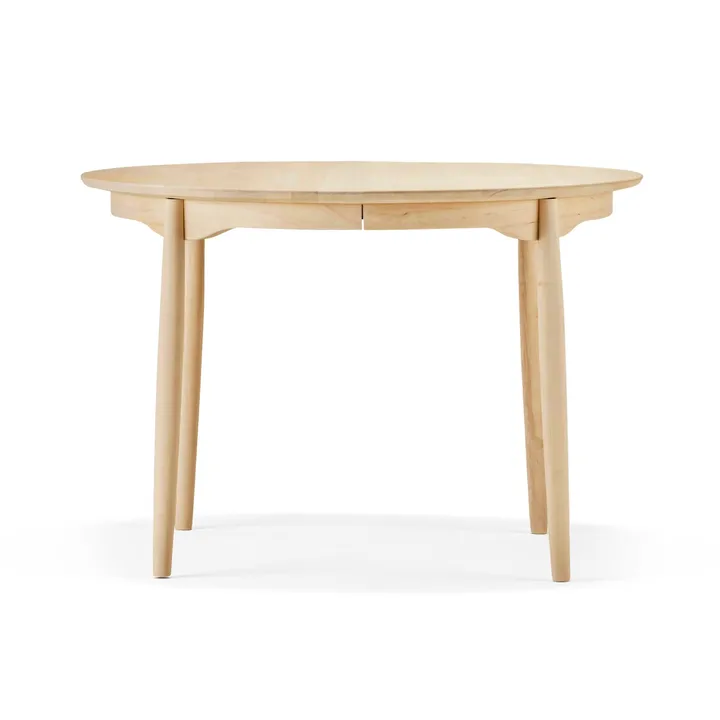Mesa Carl Ø115, extensible - Abedul acite natural - Stolab