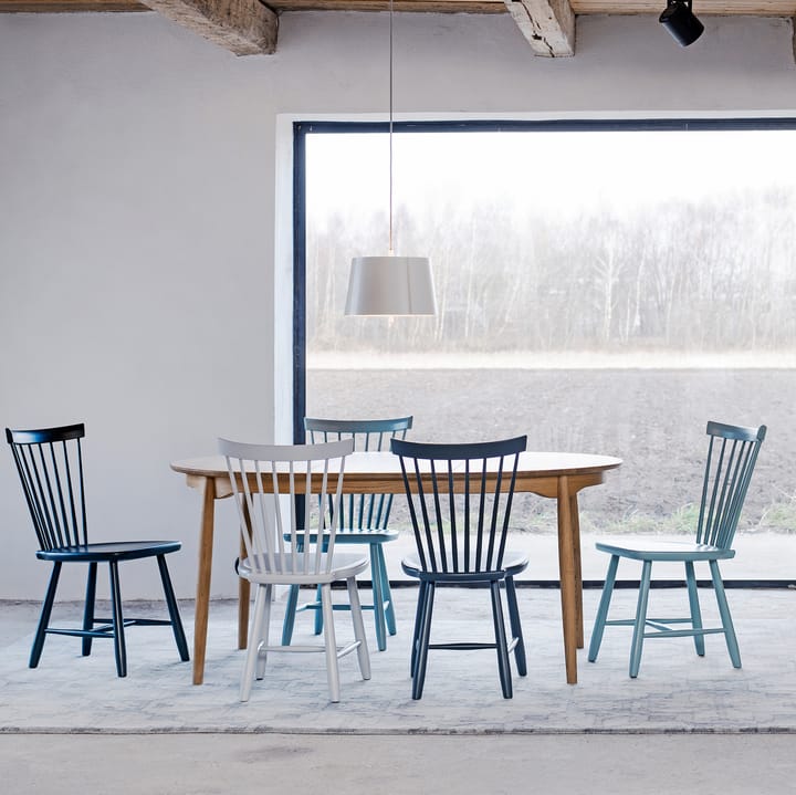 Mesa Carl Ø115, extensible, Roble aceitado natural Stolab