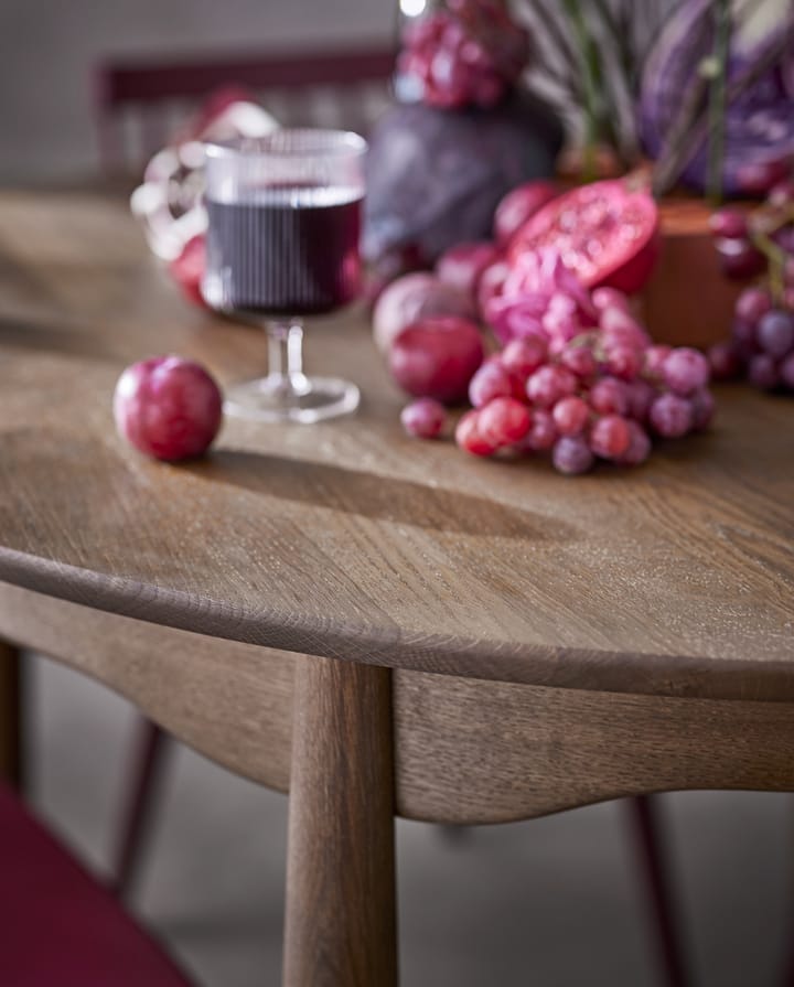 Mesa Carl Ø115, extensible, Smoked oak Stolab
