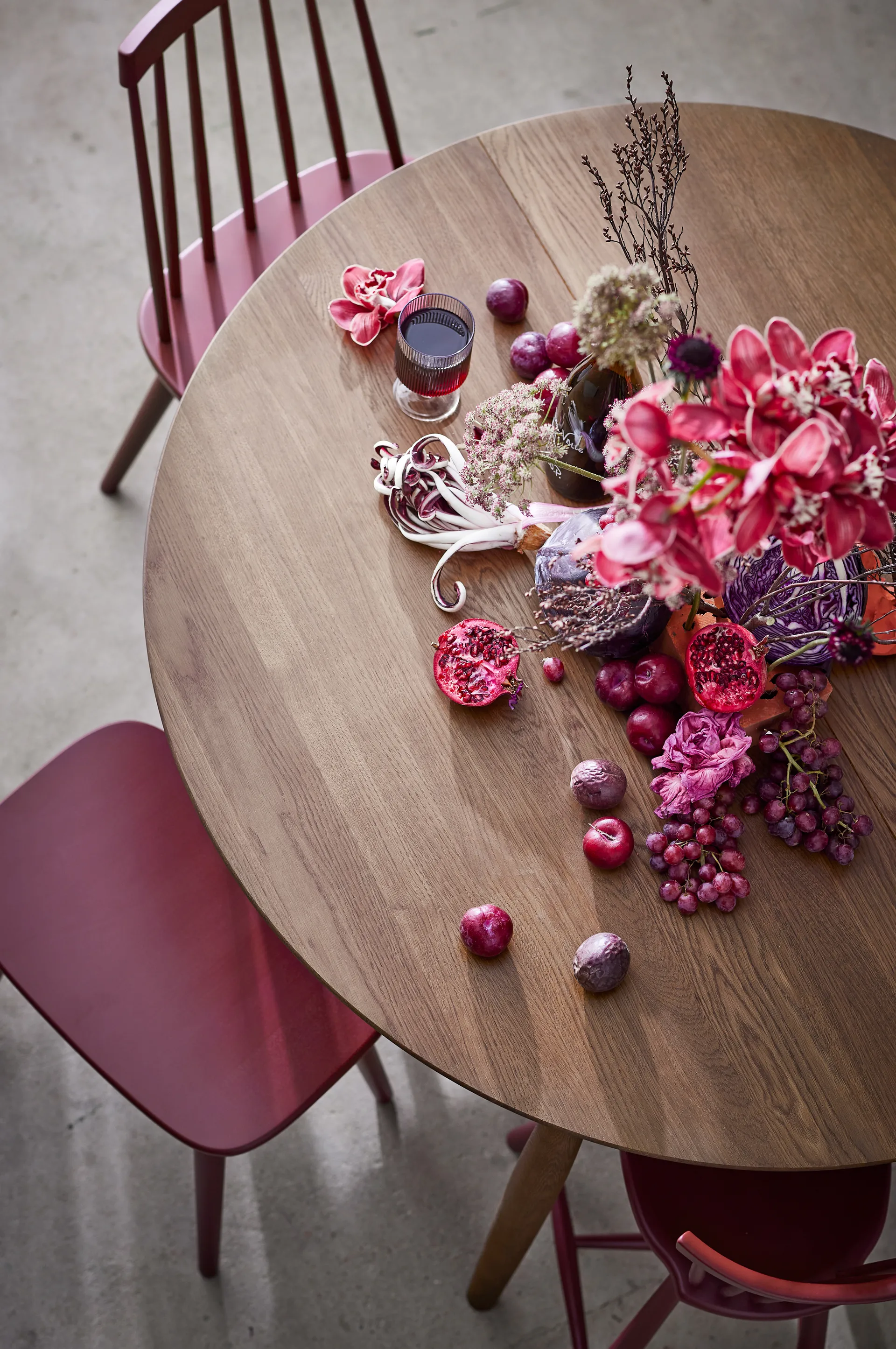 Mesa Carl Ø115, extensible, Smoked oak Stolab