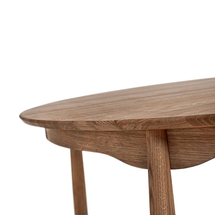 Mesa Carl abedul, Blanco 21 opaco, tablero fijo Stolab
