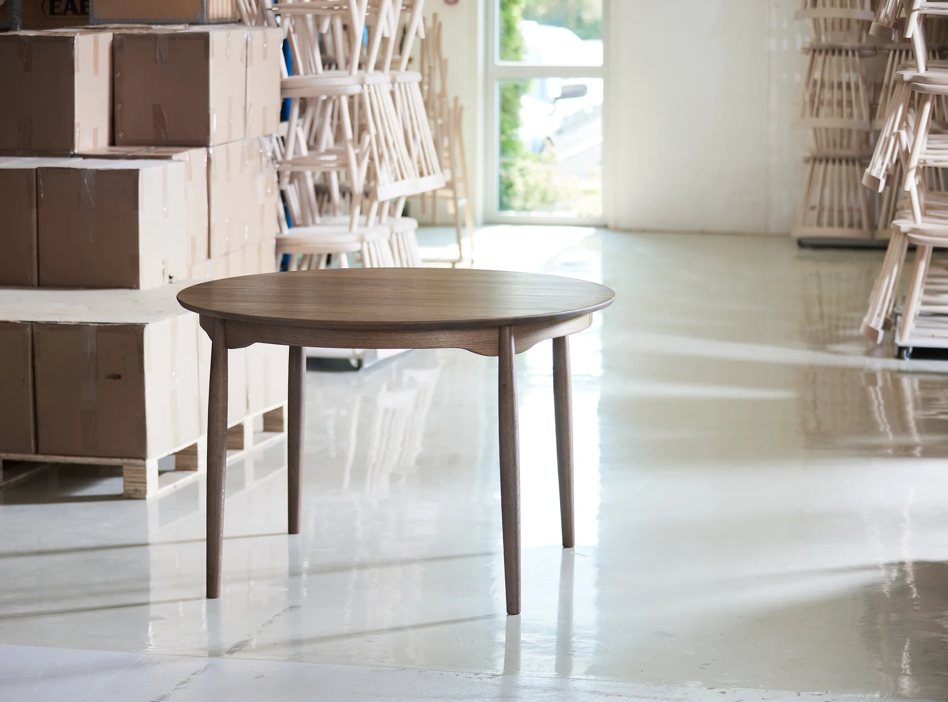 Mesa Carl roble, Roble ahumado, divisible Stolab