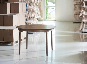 Mesa Carl roble - Roble ahumado, divisible - Stolab