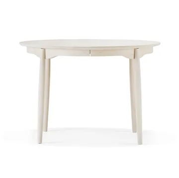 Mesa de comedor Carl extensible - Abedul con aceite blanco, Ø115 cm - Stolab