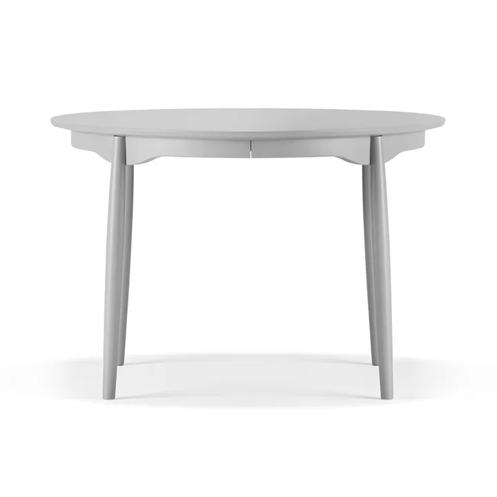Mesa de comedor Carl extensible - Abedul gris claro 51, Ø115 cm - Stolab