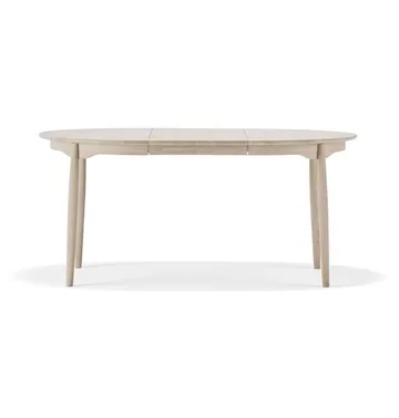Mesa de comedor Carl extensible - Roble claro con barniz mate, Ø115 cm - Stolab