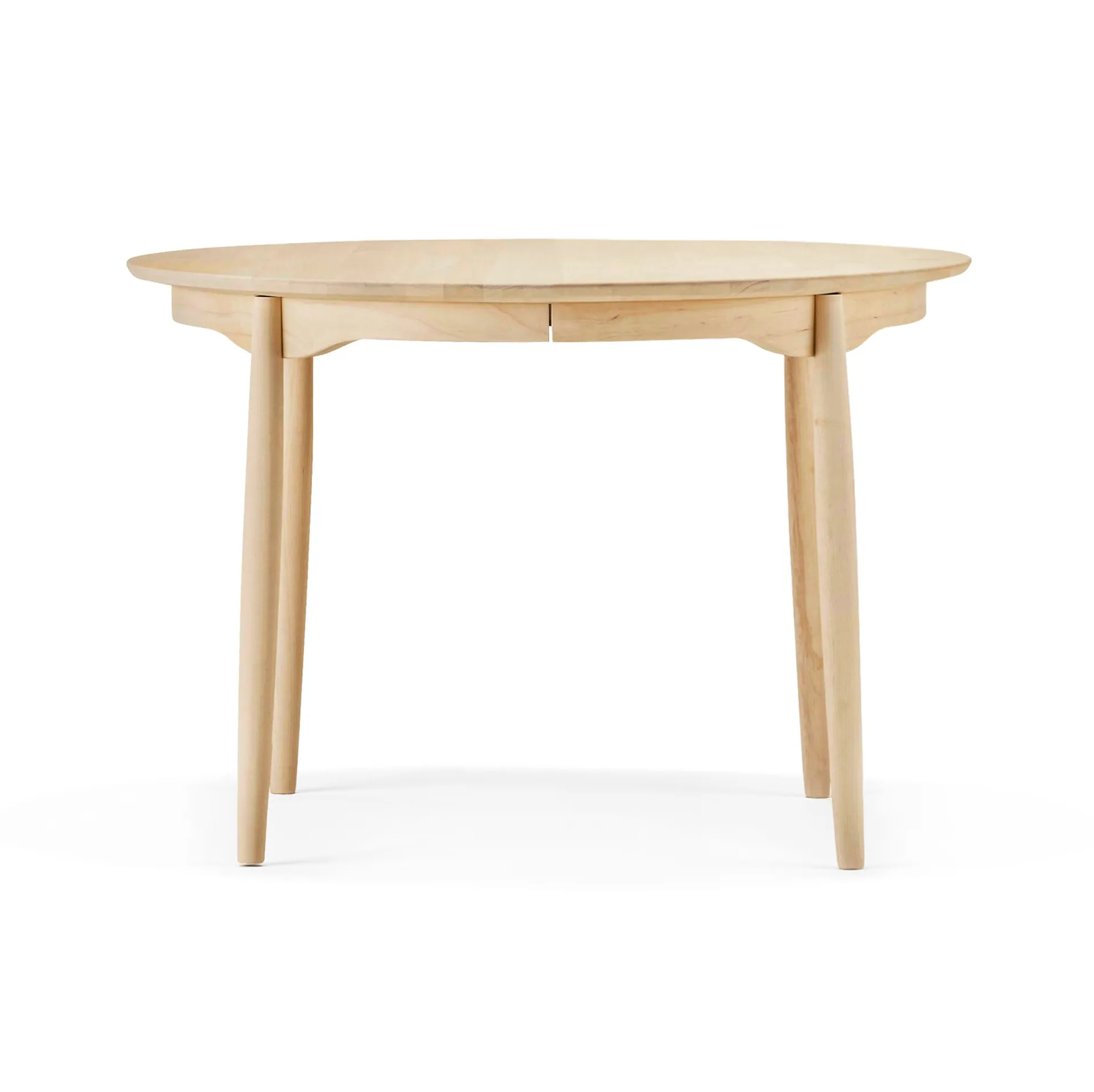 Mesa de comedor Carl tablero fijo (no divisible) Ø115 cm, Abedul aceitado natural Stolab