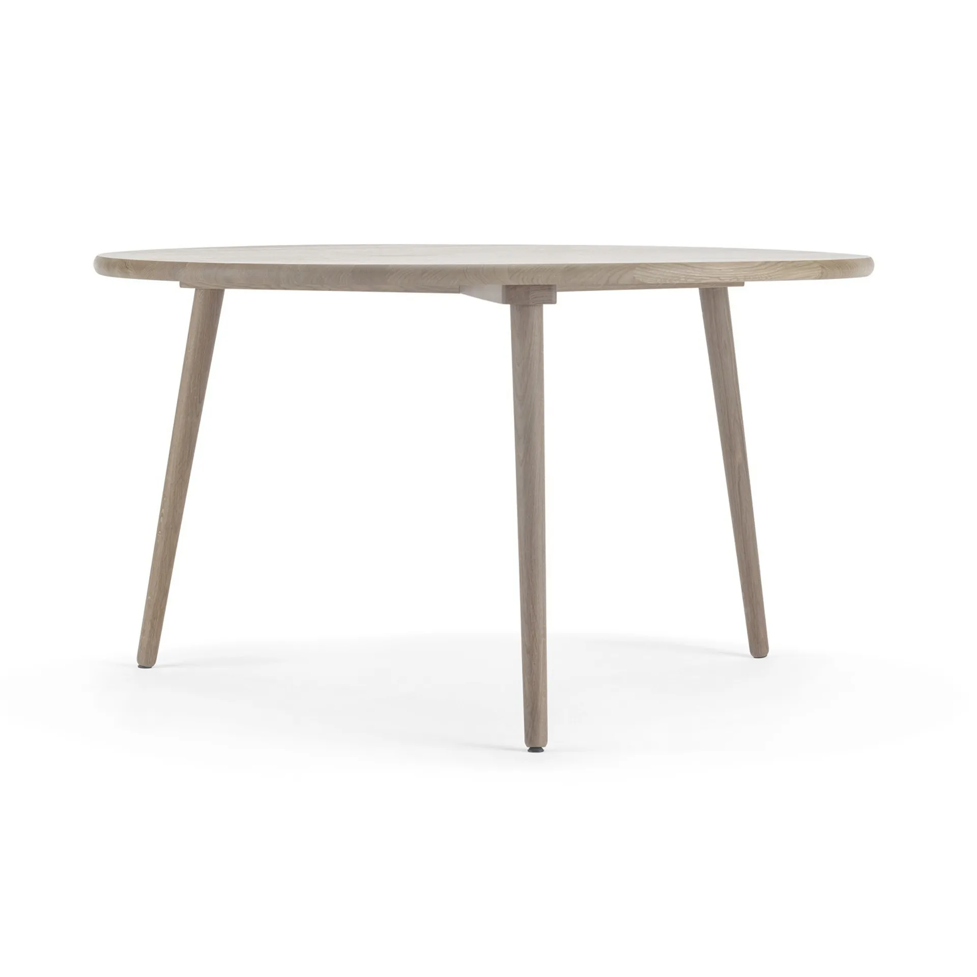 Mesa de comedor Miss Tailor redonda Ø130 cm, Roble aceitado blanco Stolab