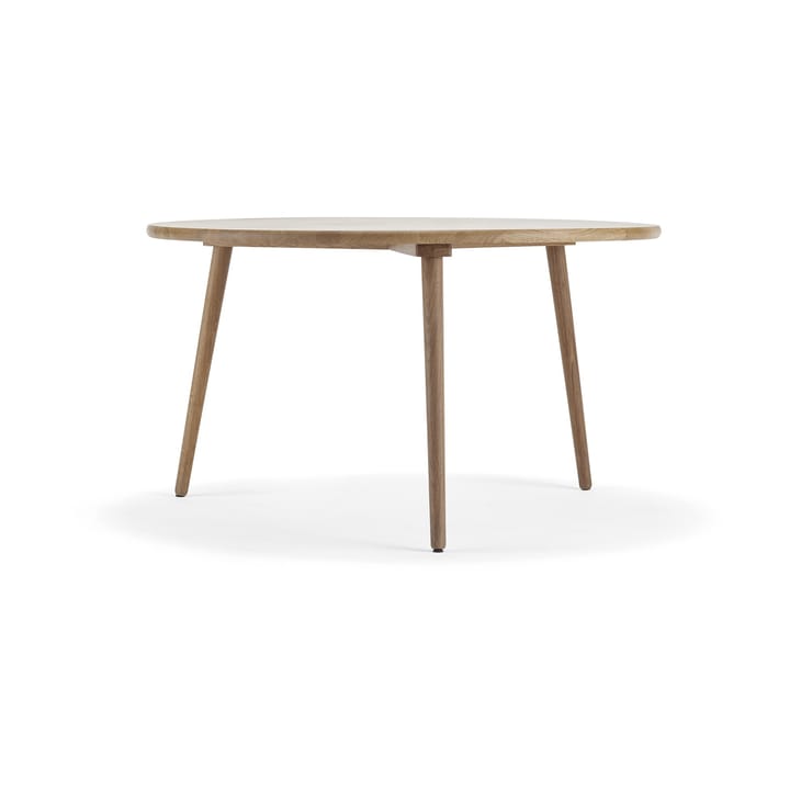 Mesa de comedor Miss Tailor redonda Ø130 cm - roble natural tratado con aceite, tablero fijo - Stolab