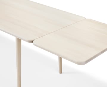Mesa Miss Holly 175x100 + 2 tableros de extensión 2x50 cm - Abedul aceitado blanco - Stolab