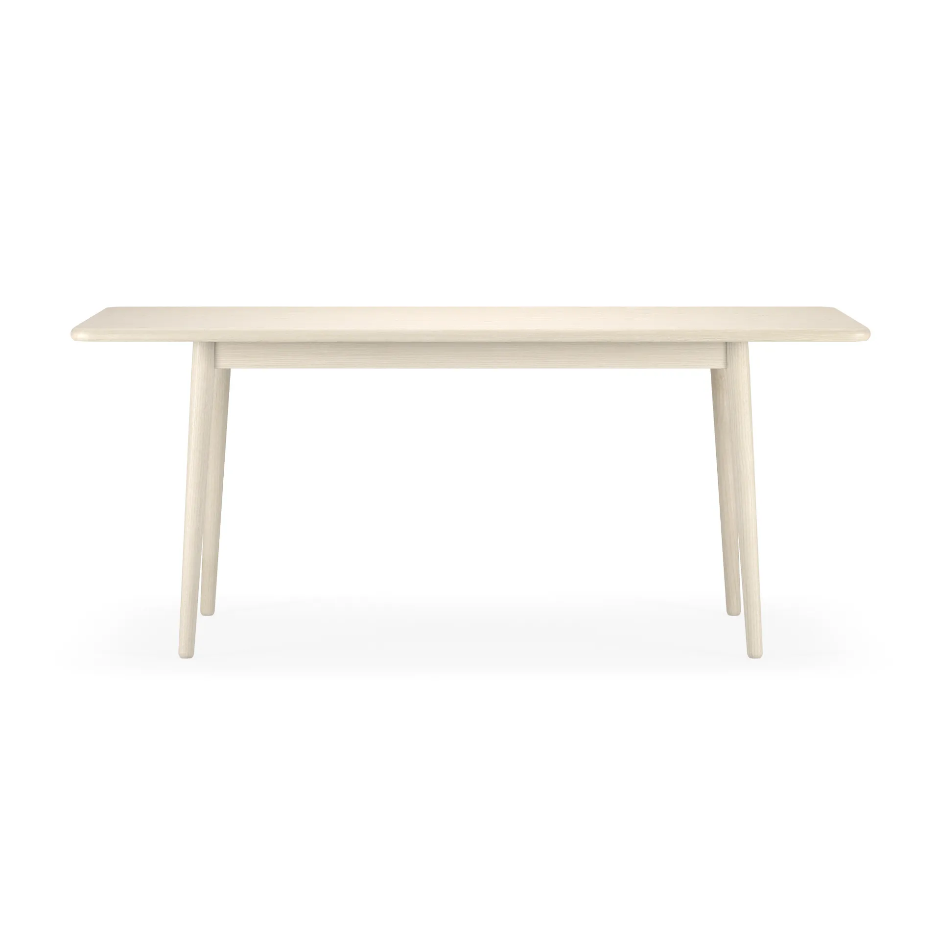 Mesa Miss Holly, 175x82 cm, Abedul aceitado blanco, no divisible Stolab