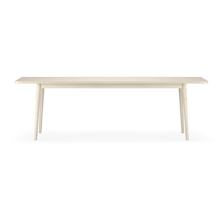 Mesa Miss Holly 235x100 cm - Abedul aceitado blanco, 1 tablero de extensión - Stolab