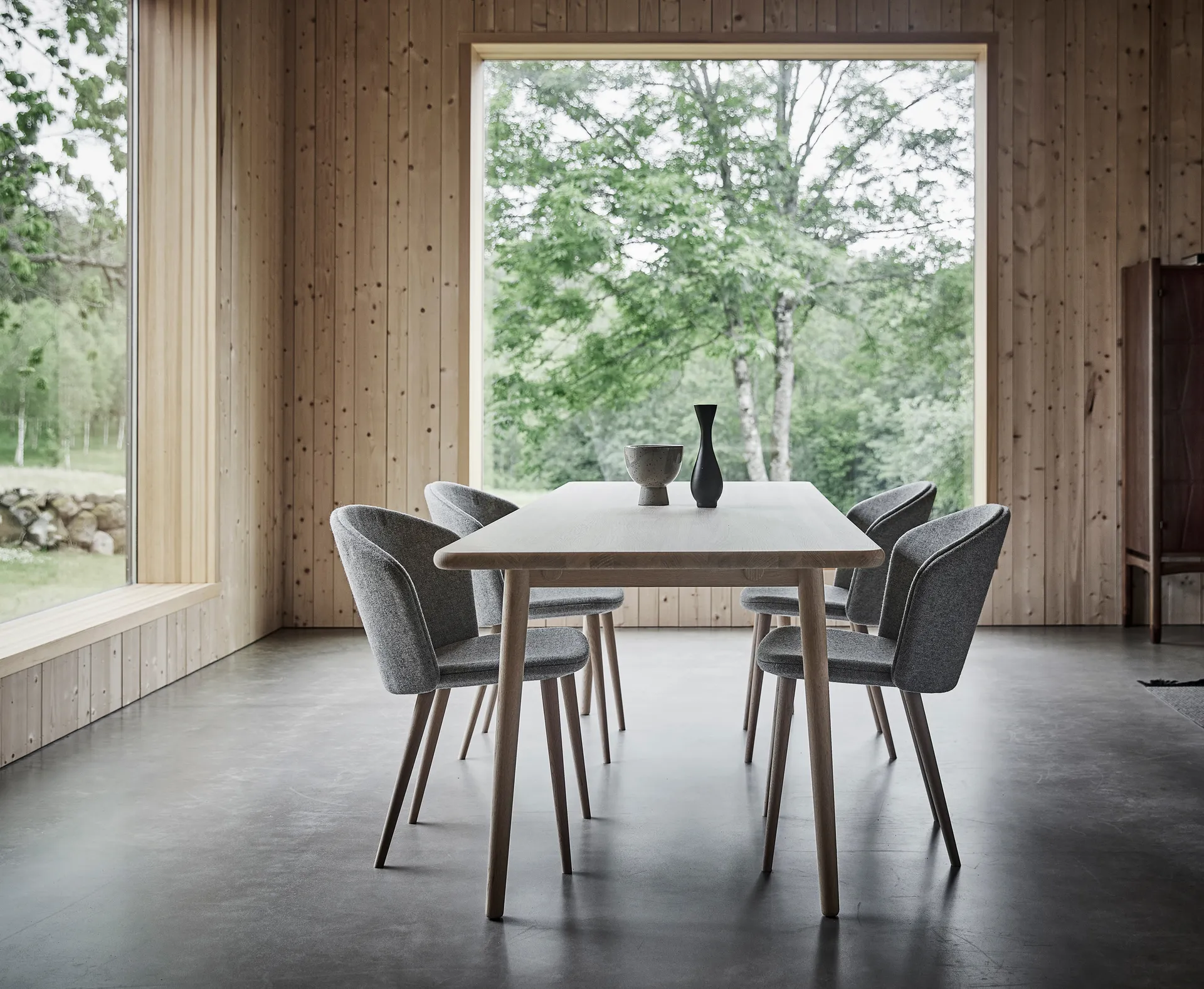 Mesa Miss Holly 235x100 cm, Abedul aceitado blanco Stolab