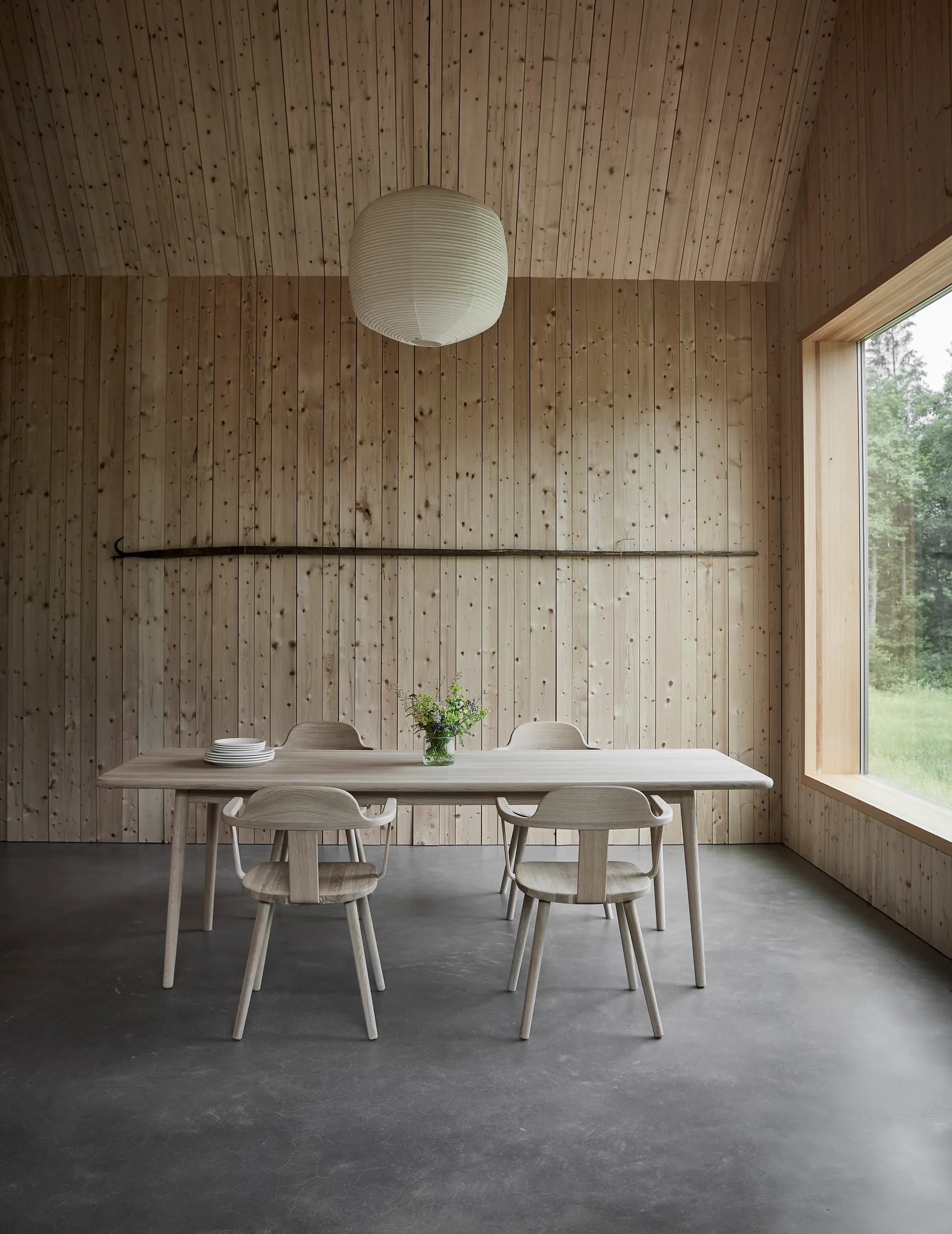 Mesa Miss Holly 235x100 cm, Abedul aceitado blanco Stolab