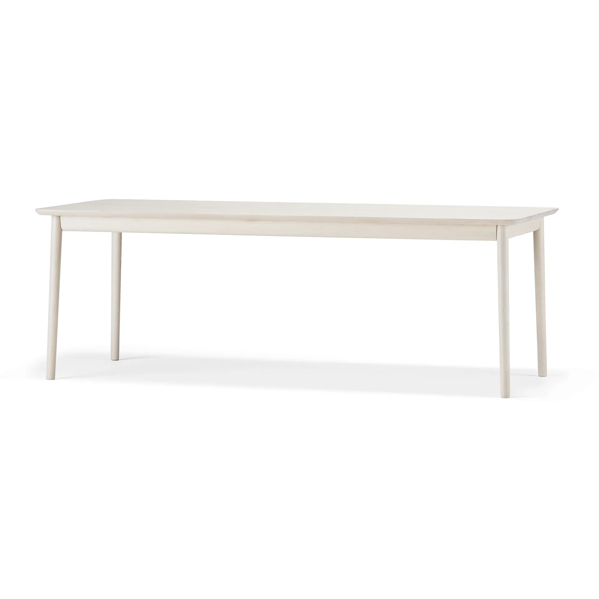 Mesa Prima Vista, Abedul aceitado blanco 120x90 cm aceitado blanco + 1 tablero de extensión Stolab