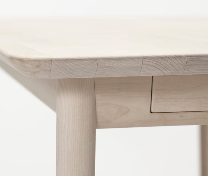 Mesa Prima Vista, Abedul aceitado blanco 120x90 cm aceitado blanco + 1 tablero de extensión Stolab