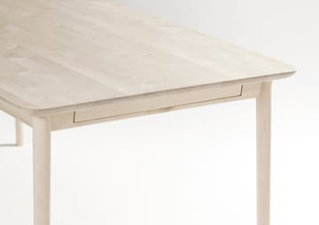 Mesa Prima Vista - Abedul aceitado blanco 120x90 cm aceitado blanco + 1 tablero de extensión - Stolab