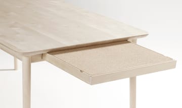 Mesa Prima Vista - Abedul aceitado blanco 120x90 cm aceitado blanco + 1 tablero de extensión - Stolab