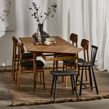Mesa Prima Vista - Roble aceite natural-120cm-1 tablero de extensión - Stolab