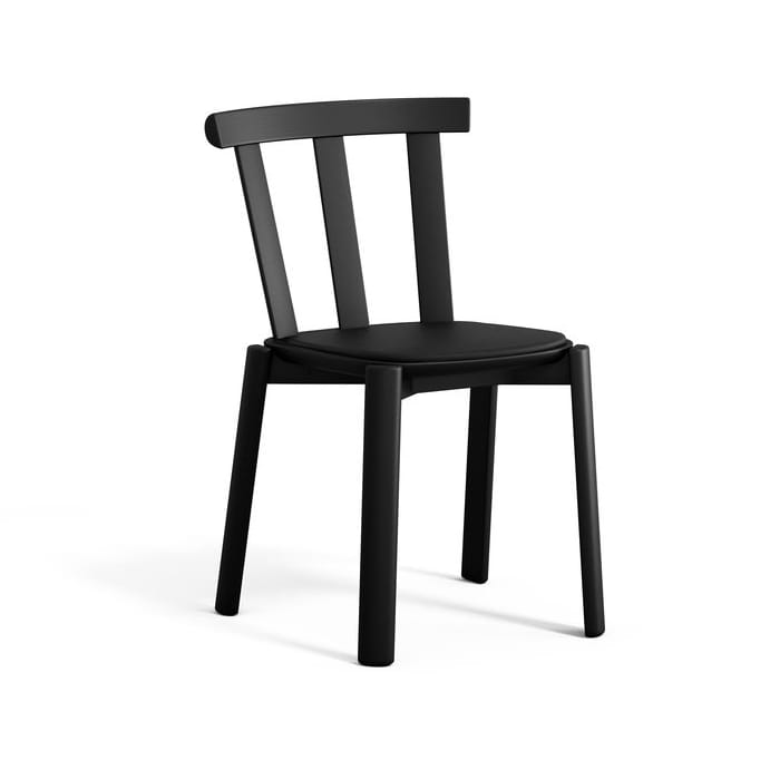 Silla Alt asiento tapizado abedul - Elmotique 99001 black-negro mate 99 - Stolab