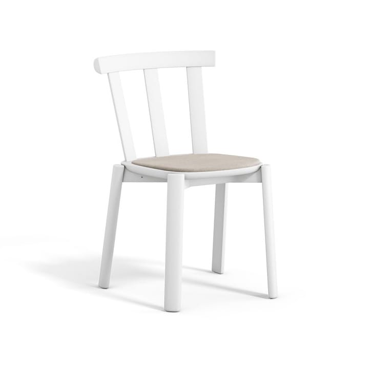 Silla Alt asiento tapizado abedul - Hallingdal 65-103 grey/beige-blanco 21 - Stolab