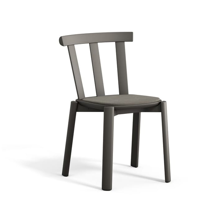 Silla Alt asiento tapizado abedul - Hallingdal 65-153 dark grey-gris oscuro 62 - Stolab