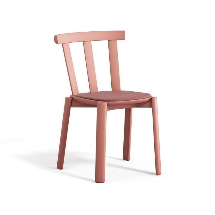 Silla Alt asiento tapizado abedul - Vidar 4, 633 pink-malva 27 - Stolab