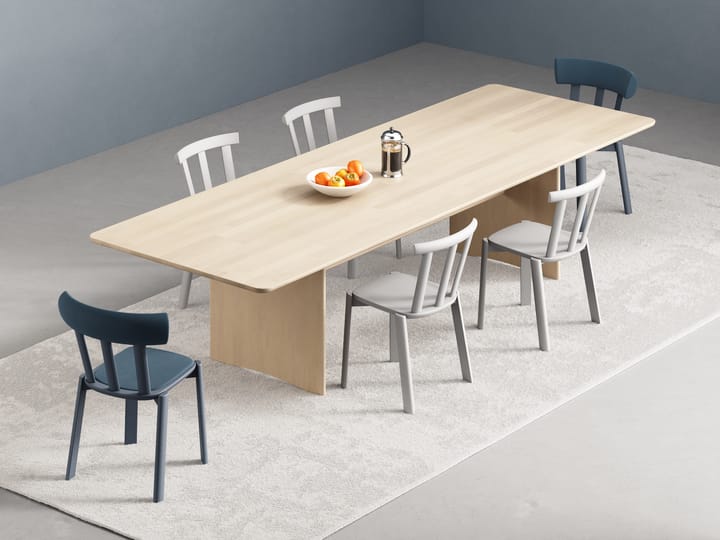Silla Alt asiento tapizado abedul, Vidar 4, 733 blue-tormenta 66 Stolab