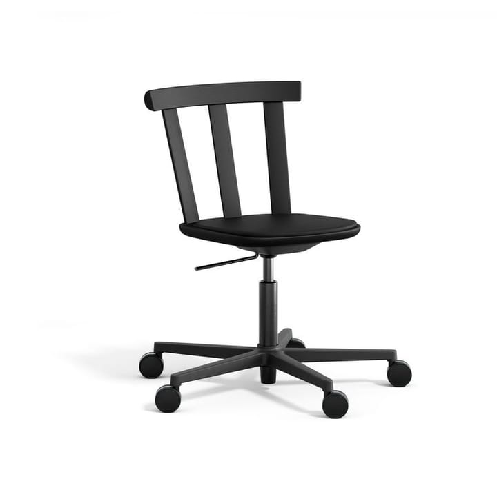 Silla Alt base giratoria con asiento tapizado roble  - Elmotique 99001 black-negro mate 99 - Stolab