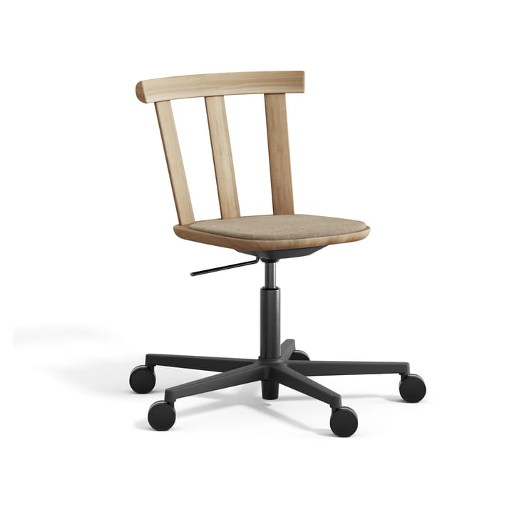 Silla Alt base giratoria con asiento tapizado roble  - Hallingdal 65-220-natural aceite - Stolab