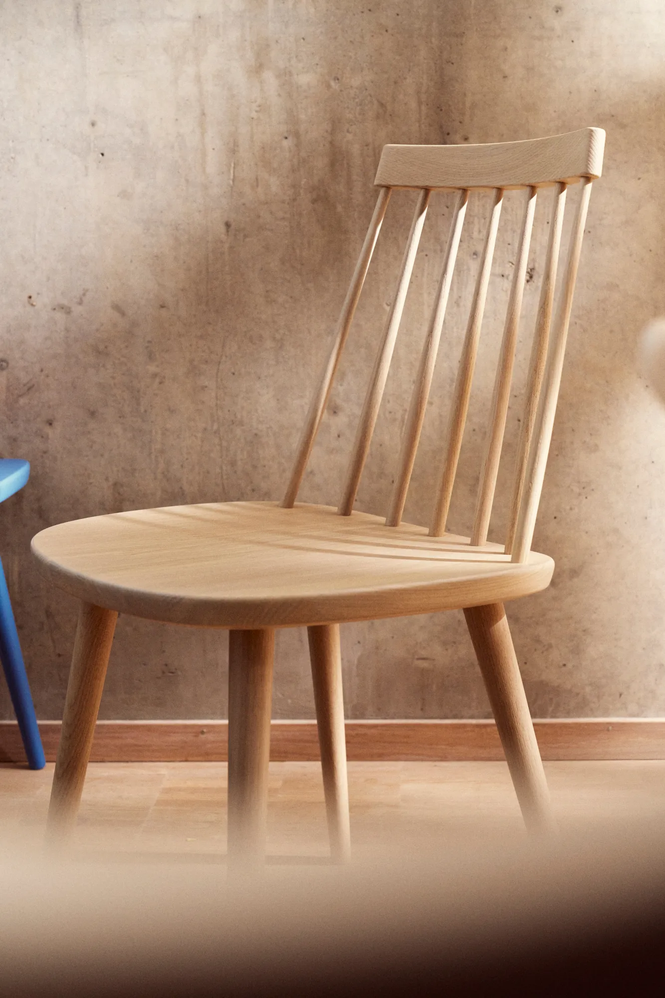 Silla de roble Pinnockio, Barniz mate claro Stolab