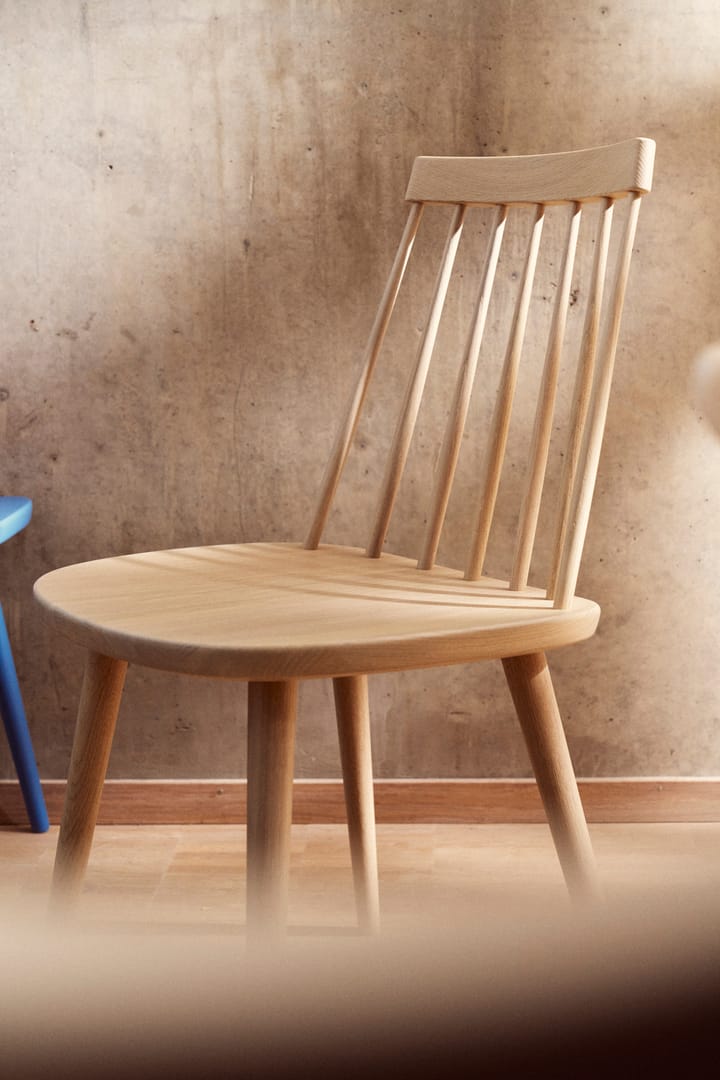 Silla de roble Pinnockio, Barniz mate claro Stolab