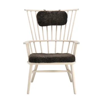 Silla Henriette con cojín de asiento y cervical Aceite blanco-Espresso - Stolab