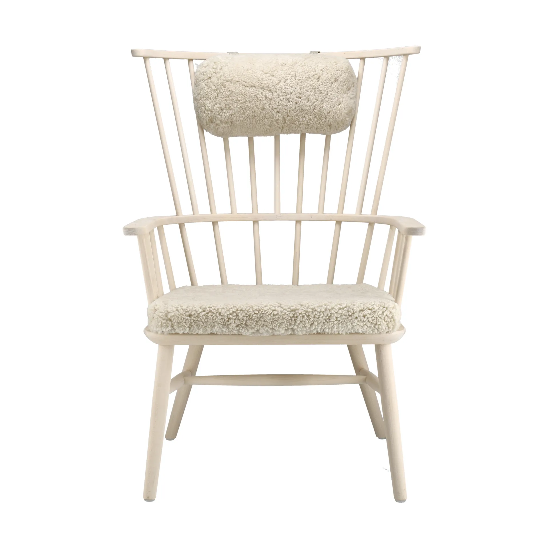 Silla Henriette con cojín de asiento y cervical Aceite blanco-Moonlight,  Stolab