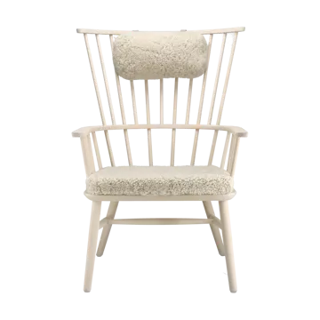 Silla Henriette con cojín de asiento y cervical Aceite blanco-Moonlight - Stolab