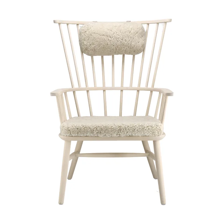 Silla Henriette con cojín de asiento y cervical Aceite blanco-Moonlight - Stolab