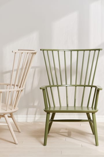 Silla Henriette con cojín de asiento y cervical Verde oliva-Espresso - undefined - Stolab