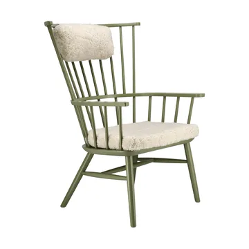 Silla Henriette con cojín de asiento y cervical Verde oliva-Moonlight - Stolab