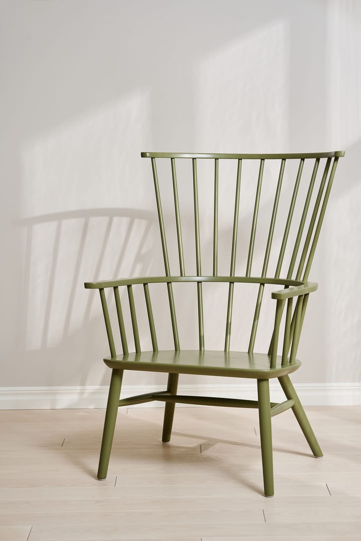 Silla Henriette con cojín de asiento y cervical Verde oliva-Sahara Stolab