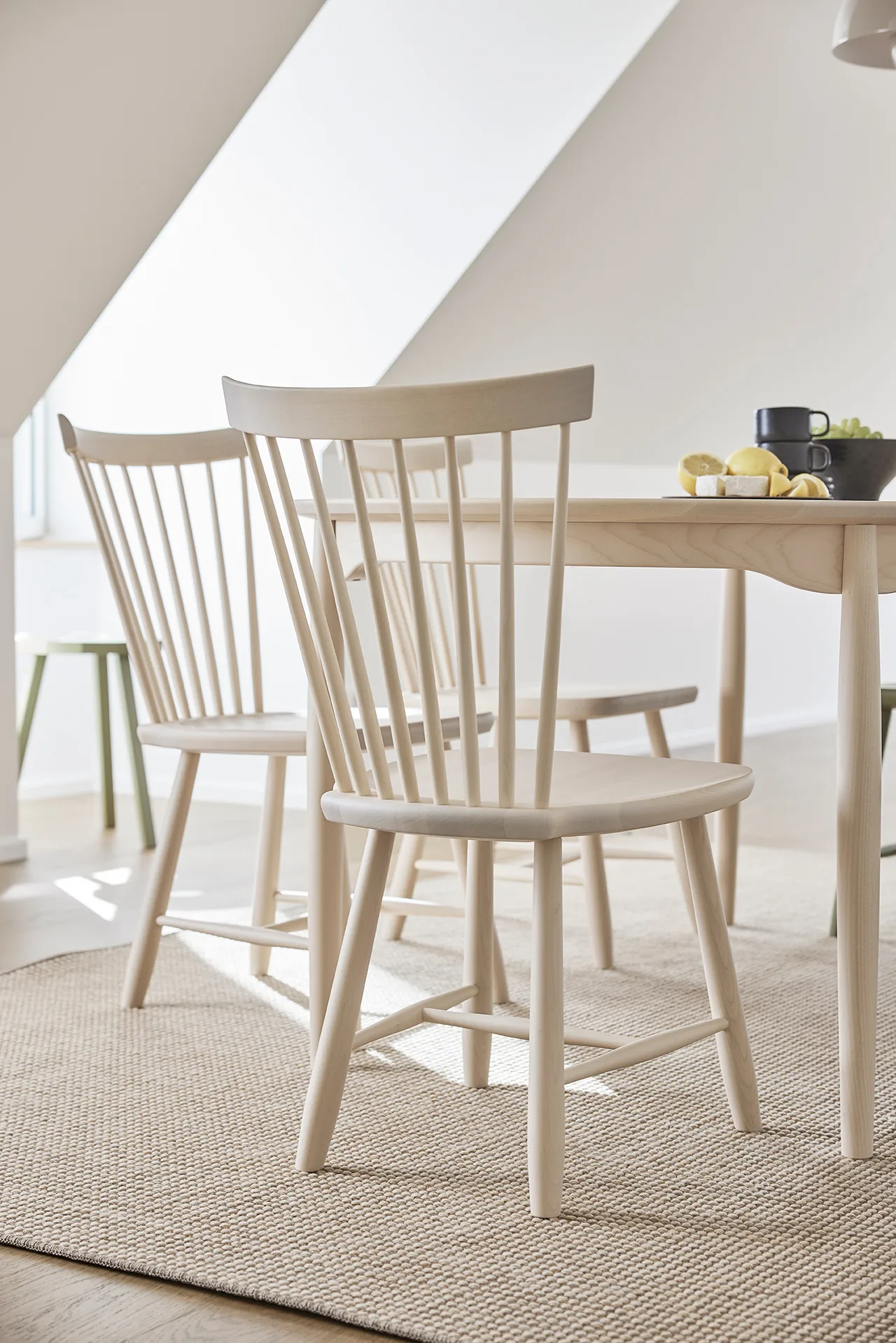 Silla Lilla Åland abedul, Barniz mate claro Stolab