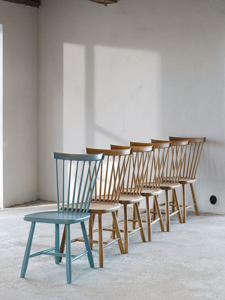 Silla Lilla Åland abedul, Lavar (azul claro) Stolab