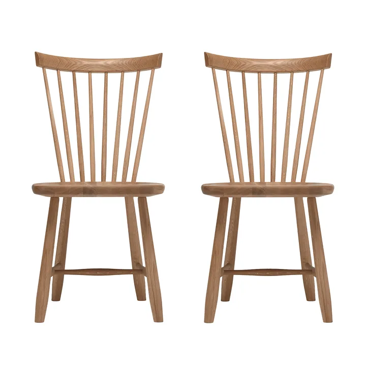 Silla Lilla Åland, Aceite natural (roble), pack de 2 - Stolab