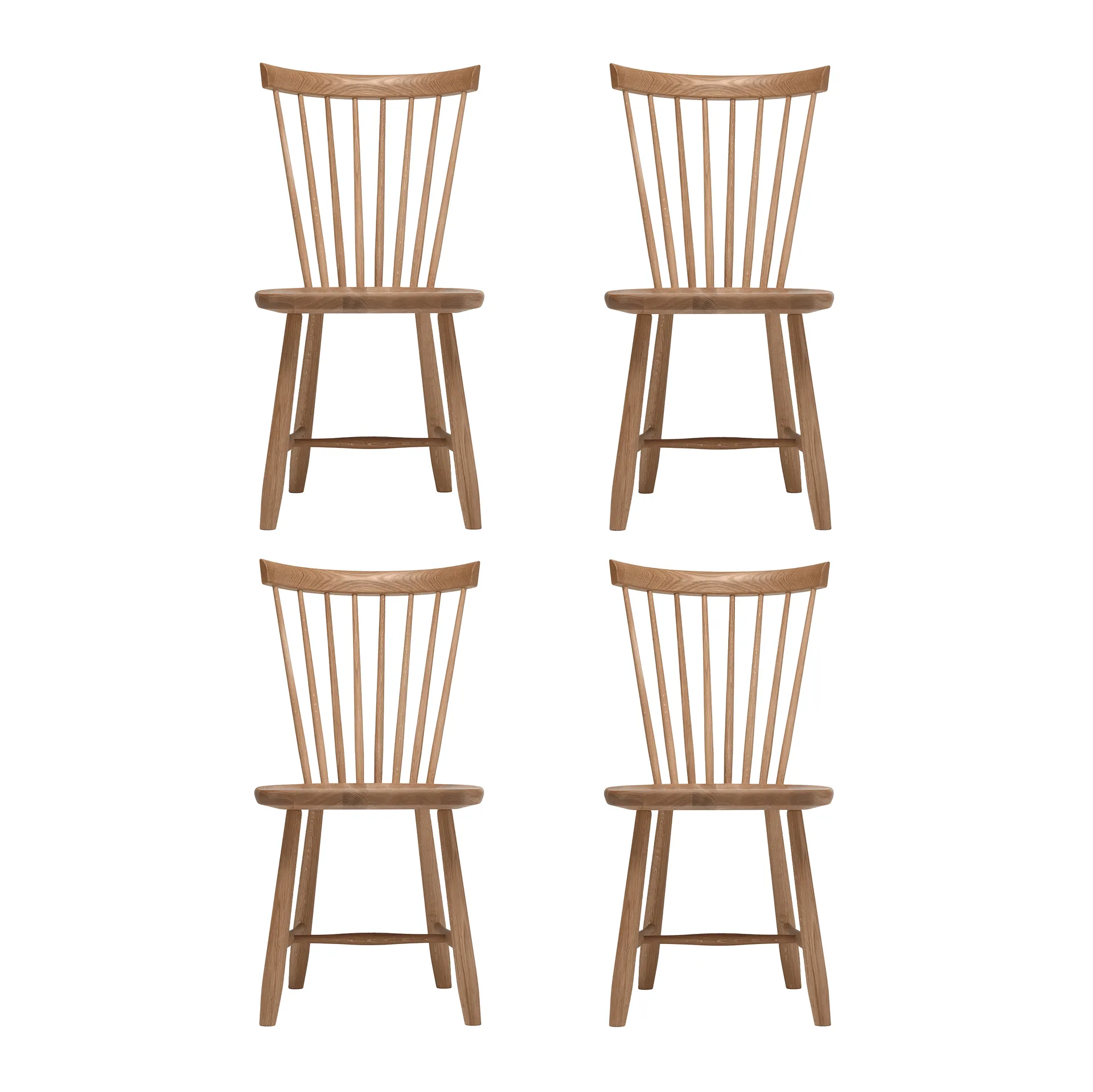 Silla Lilla Åland, Aceite natural (roble), pack de 4,  Stolab