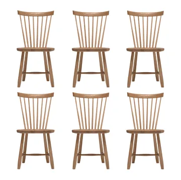 Silla Lilla Åland, Aceite natural (roble), pack de 6 - Stolab