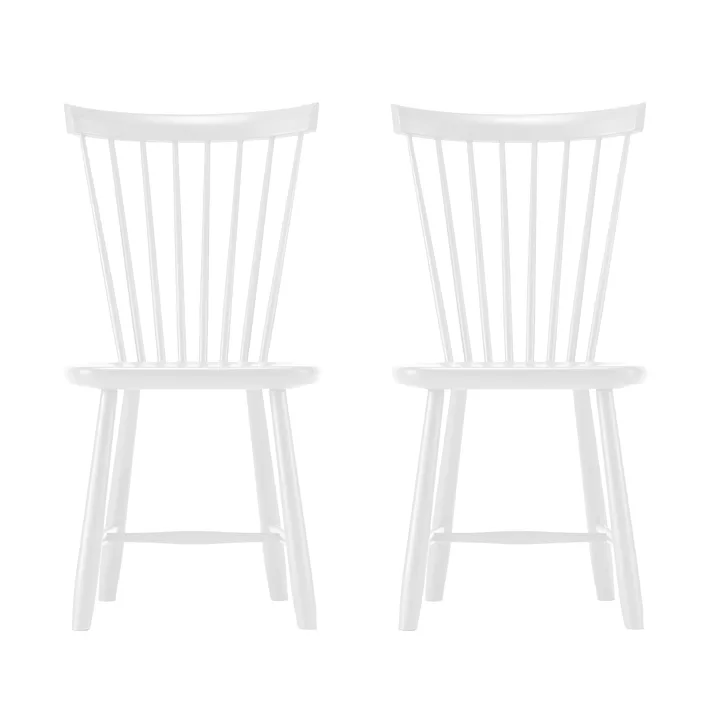 Silla Lilla Åland, Blanco (abedul), pack de 2 - Stolab
