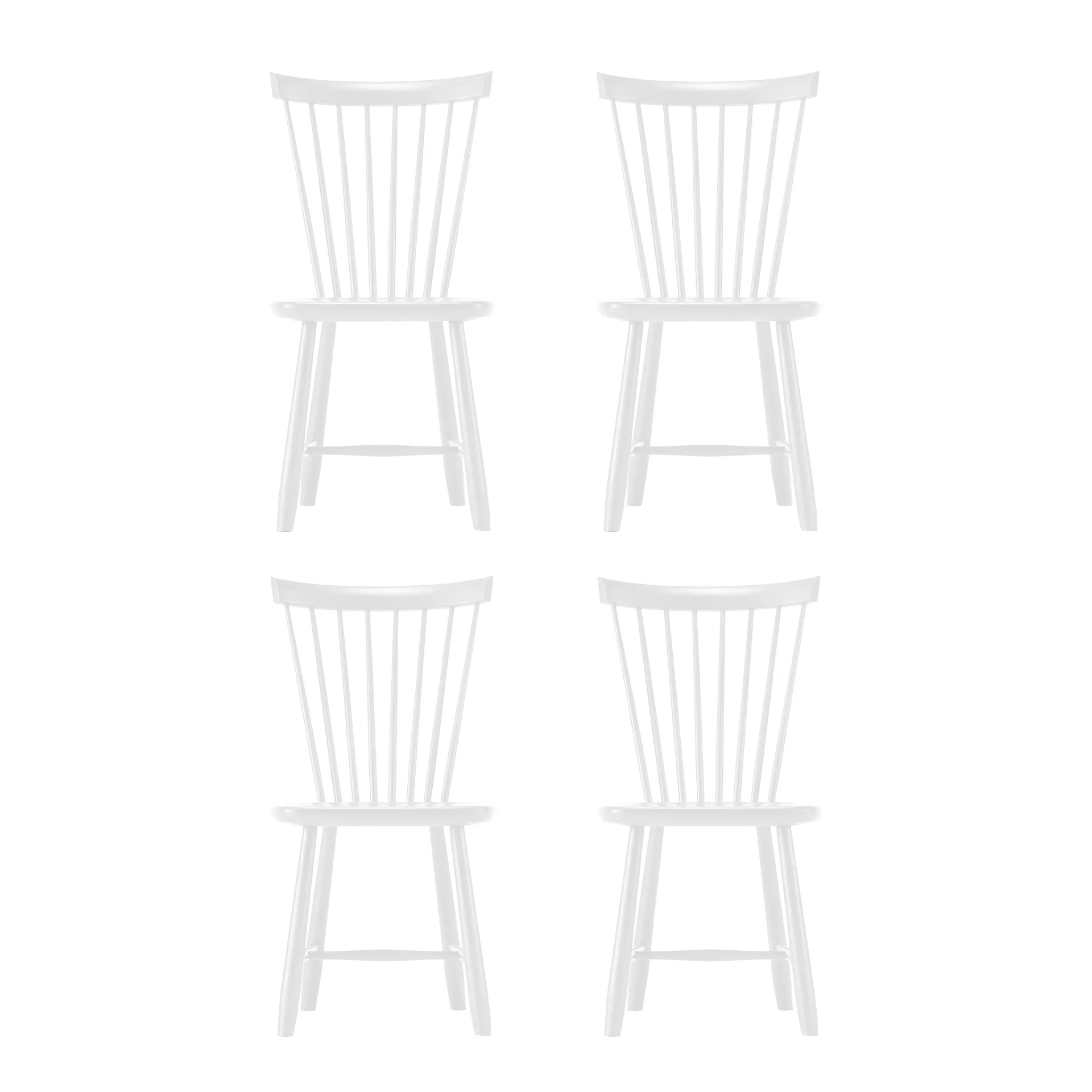 Silla Lilla Åland, Blanco (abedul), pack de 4 Stolab